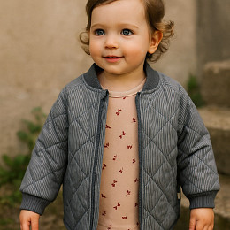 Куртка утепленная Wheat "Thermo Loui Ink Stripe", чернильный орнамент