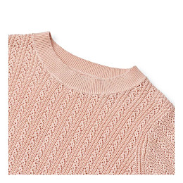 Футболка вязаная Wheat "Alva Powder", розовая пыльца