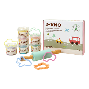 Набор теста для лепки LUKNO с аксессуарами "Транспорт"