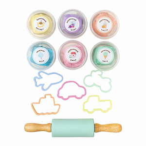 Набор теста для лепки LUKNO с аксессуарами "Транспорт"