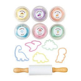 Набор теста для лепки LUKNO с аксессуарами "Динозавры"