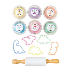 Набор теста для лепки LUKNO с аксессуарами "Динозавры"