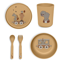 Набор детской посуды nuuroo "Marius Iced Coffee", 5 предметов, кофе со льдом