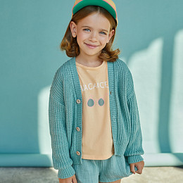 Кардиган вязаный Buho "Sage Green", зеленый шалфей