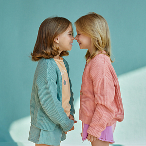 Кардиган вязаный Buho "Sage Green", зеленый шалфей