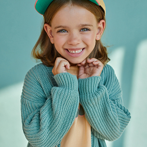 Кардиган вязаный Buho "Sage Green", зеленый шалфей