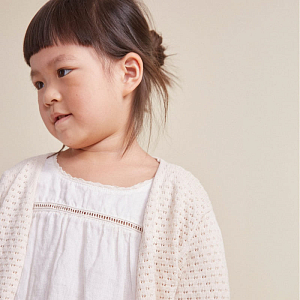 Платье из льна с коротким рукавом Buho "Linen Ivory", кремовое