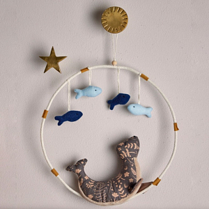 Мобиль Bloomingville MINI "Морской лев Lulo", коричневый