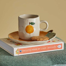 Кружка керамическая Bloomingville MINI "Agnes", белая, 230 мл