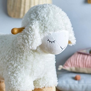 Качалка Bloomingville MINI "Овечка Laasrith", белая