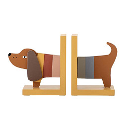 Набор подставок для книг в виде собачки Bloomingville MINI "Собачка Charlie", 2 элемента, желтая