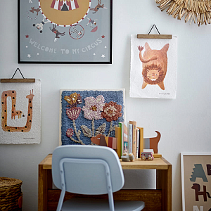 Набор подставок для книг в виде собачки Bloomingville MINI "Собачка Charlie", 2 элемента, желтая