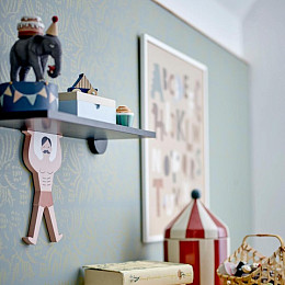 Полка настенная Bloomingville MINI "Тяжелоатлет Rossaio", черная