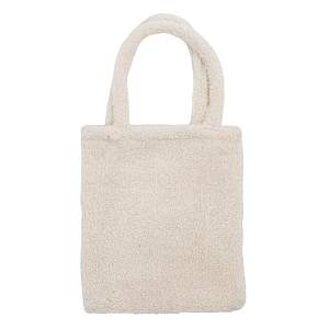 Сумка-тоут плюшевая Bloomingville MINI "Mushroom", белая