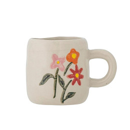 Кружка керамическая Блумингвиль МИНИ (Bloomingville MINI) "Милли", белая, 110 мл
