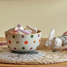 Миска керамическая Bloomingville MINI "Addy", белая, 360 мл