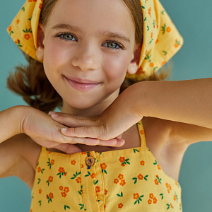 Бандана Piupiuchick "Yellow Flowers", солнечное настроение