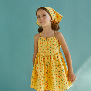 Бандана Piupiuchick "Yellow Flowers", солнечное настроение