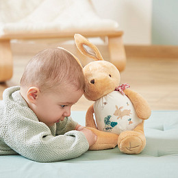 Мягкая развивающая игрушка Kaloo "Rabbit", серия "Petites Chansons", коричневая, 28 см