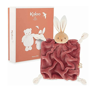 Игрушка-комфортер Kaloo "Кролик", серия "Intemporel", бургунди, 24 см