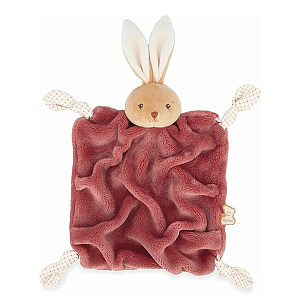 Игрушка-комфортер Kaloo "Кролик", серия "Intemporel", бургунди, 24 см