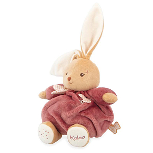 Мягкая игрушка Kaloo "Кролик Chubby Rabbit", серия "Intemporel", бургунди, 17 см