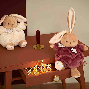 Мягкая игрушка Kaloo "Кролик Chubby Rabbit", серия "Intemporel", бургунди, 17 см