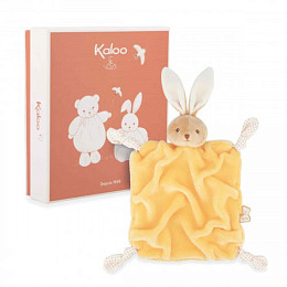 Игрушка-комфортер Kaloo "Кролик", серия "Intemporel", желтый, 24 см