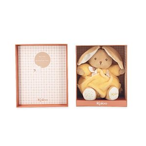 Мягкая игрушка Kaloo "Кролик Chubby Rabbit", серия "Intemporel", желтый, 17 см