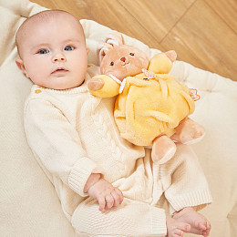 Мягкая игрушка Kaloo "Кролик Chubby Rabbit", серия "Intemporel", желтый, 17 см