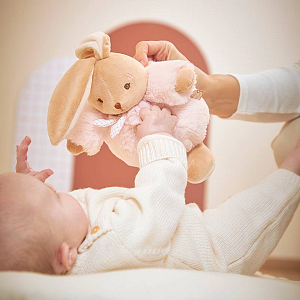 Мягкая игрушка Kaloo "Кролик Chubby Rabbit", серия "Intemporel", розовый, 17 см