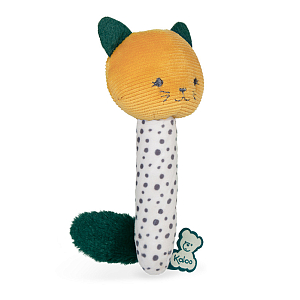 Текстильная погремушка Kaloo "My Soft", желтая, 14 см