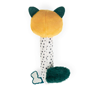 Текстильная погремушка Kaloo "My Soft", желтая, 14 см