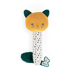 Текстильная погремушка Kaloo "My Soft", желтая, 14 см