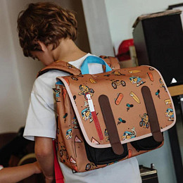 Рюкзак школьный Hello Hossy "School Mascots Ride", шоколадный микс