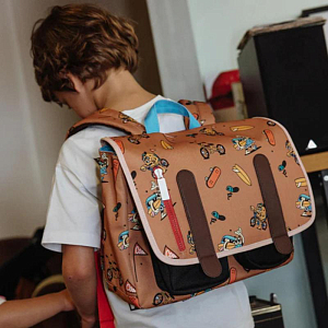 Рюкзак школьный Hello Hossy "School Mascots Ride", шоколадный микс