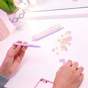 Набор ручек с буквами для сборки WOW Generation, розовый