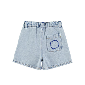 Шорты джинсовые Piupiuchick "Washed Blue Denim", серые
