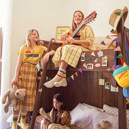 Блуза вязаная с рюшами Piupiuchick "Collar", золотой ореол