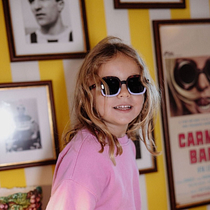 Солнцезащитные очки Hello Hossy "Craky Lilac", леопард с лиловым