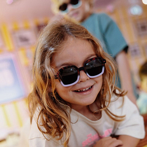 Солнцезащитные очки Hello Hossy "Craky Lilac", леопард с лиловым