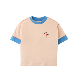 Футболка с вышивкой Gingersnaps "Dustin Muscle Man", кремовая