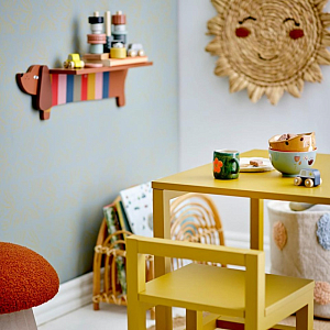 Полка в виде собаки Bloomingville MINI "Charlie", разноцветные полоски