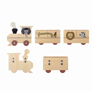 Полка в виде поезда Bloomingville MINI "Mallen"