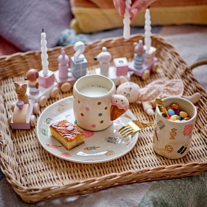 Кружка керамическая Bloomingville MINI "Creamy", кремовая, 255 мл