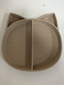 Детская тарелка с разделителями в виде кота Liewood, розовая (уцененный)