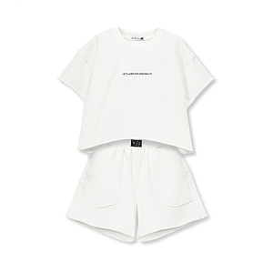 Костюм с шортами MIZA, молочный