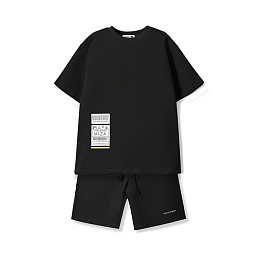 Костюм с шортами MIZA, черный