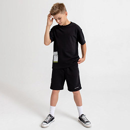 Костюм с шортами MIZA, черный