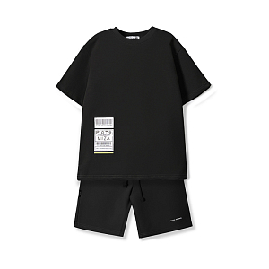 Костюм с шортами MIZA, черный